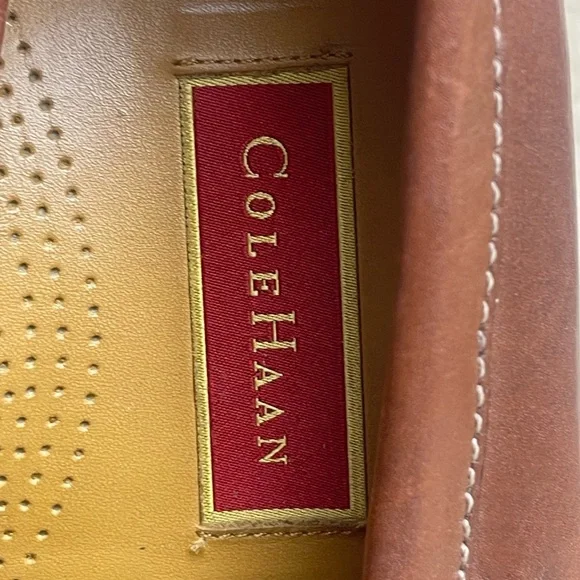 Cole Haan Pinch Tassel Loafers Men's Brown Leather Slip On Dress Shoes Size 11 - Picture 4 of 10